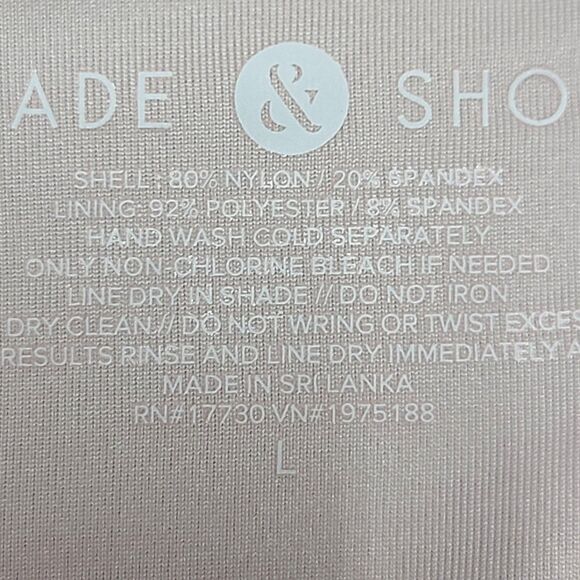 Shade & Shore Bikini Bottom Womens Large High Waist Striped Cheeky‎ Swimsuit - Picture 3 of 7